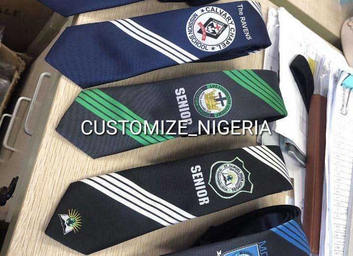 Customized school ties